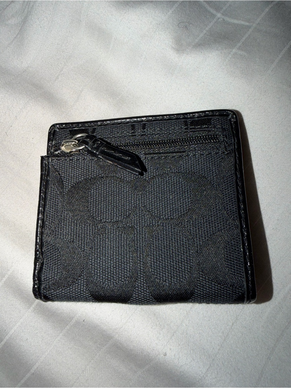 Coach Black Signature Card holder/wallet - Picture 2 of 5